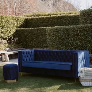 Products: Manhattan Velvet Sofa Lounge Furniture Decor Wanaka Wedding Hire