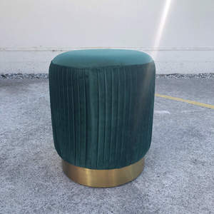 Products: Ritz Ottoman Emerald Furniture Weddings and Events