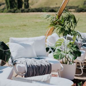 Products: white outdoor armchair outdoor lounge wedding furniture wanaka hire