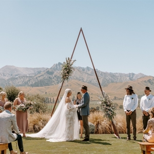 Products: triangle arch - wedding arch wedding hire wanaka - wedding trend
