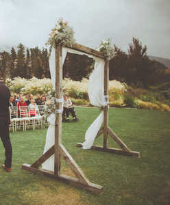 Products: Wooden Arch Major and Minor Hire Power Planning for Weddings