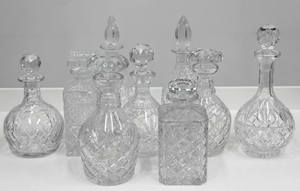 Products: Crystal Decanters Major and Minor Hire - Wanaka Weddings and Events
