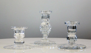 Products: Crystal Candle Sticks Major and Minor Hire Wanaka Wedding and Event Hire and Planning