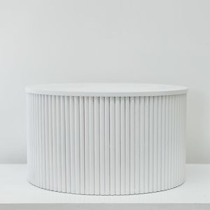 Products: Fluted Table White Wedding Furniture Wanaka Queenstown
