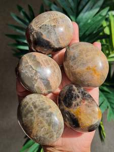 Whats New 1: Black Moonstone Palm stone