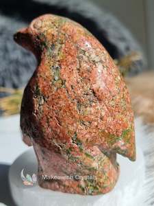 Carvings: Unakite Penguin