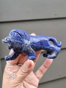 Lapis Lazuli Carved Lion