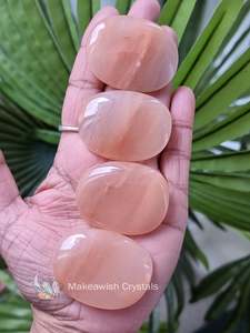 Crystals Flat Polished Stones: Pink Aventurine Flat Stone