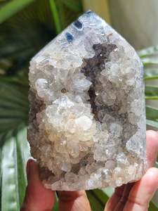 Fossil Specimens: Agate Stalactite Druzy Tower