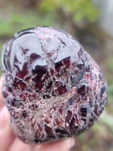 Crystals Freeform: Garnet Rough Semi Polished