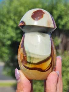 Crystals Hearts Pyramids: Polychrome Jasper Mushroom