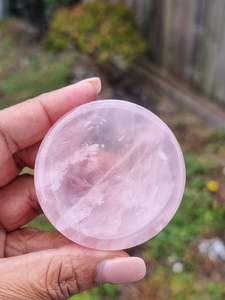 Crystals Hearts Pyramids: Rose Quartz Polished Mini Bowl
