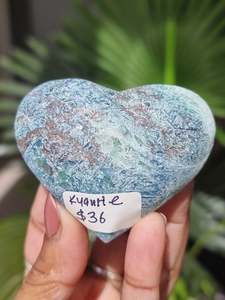 Home Decor 1: Green and Blue Kyanite heart