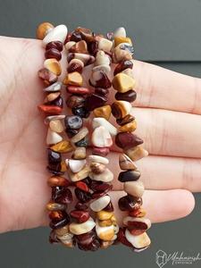 Crystals Jasper: Mookaite Jasper Chip Bracelet