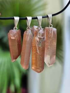 Jewellery 1: Tangerine Quartz Rough Pendant