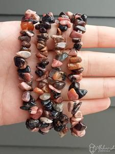 Rhodonite Chip Bracelet
