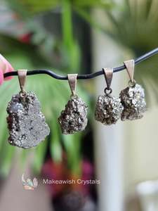 Crystals Pyrite: Pyrite Rough Pendant