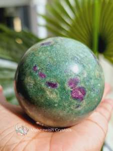 Ruby in Fuchsite Sphere