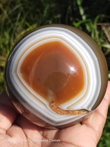 Crystals Spheres: Banded Agate sphere