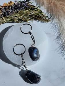 Crystals Trinket Boxes More: Hematite Keychain