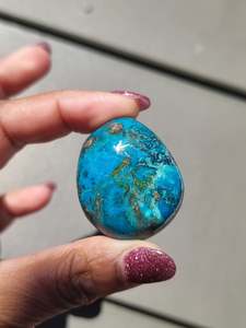 Crystals Tumbles: Chrysocolla Tumble Polished