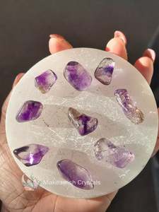 Crystals Tumbles: Brandberg Amethyst Tumble