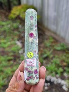 Crystals Wands: Ruby In Fuchsite Wand India