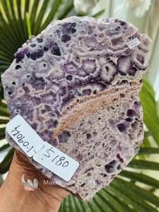Crystals Amethyst: Chevron Amethyst Rough Slab