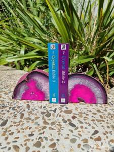 Crystals Bookends Spiritual Healing: Agate Bookends