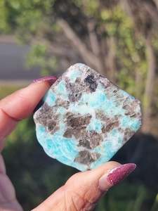 Amazonite Slab with Biotite