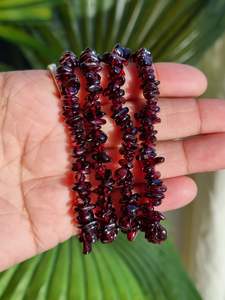 Garnet Chip Bracelet