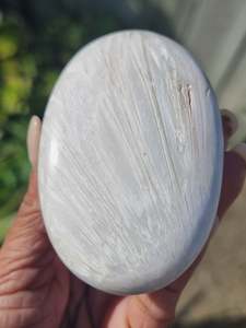 Whats New 1: White Scolecite Palm Stone