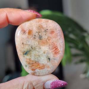 Crystals Flat Polished Stones: Sunstone Flat Stone