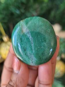 Crystals Flat Polished Stones: Fuchsite Flatstone