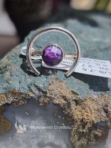Faceted Amethyst Ring