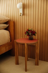 Recessed Ash Side Table - Pohukukawa - MAKE Furniture Plywood Kitchens