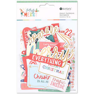 Products: Very Merry Cardstock Diecut Ephemera – Sentiments 190pk