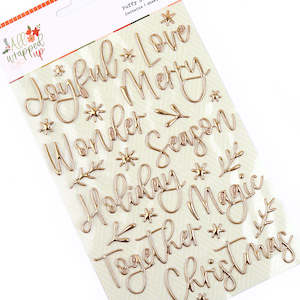 Products: All Wrapped Up Puffy Word Stickers