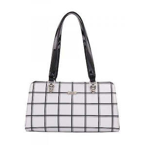 Serenade Checkers Leather Handbag