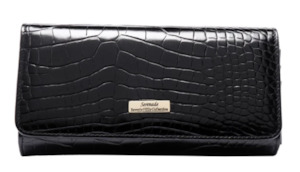 Matching Sets: Serenade Beverly Hills Lydia Large Leather Wallet Black