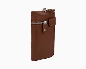 Avenue Zelia ‘ZED’ Leather Large Wallet Cognac