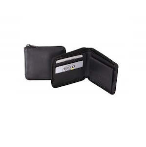 For Him: Avenue The Safe Leather Wallet Black