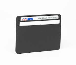 For Him: Avenue Leather Credit Card Slip Case Black RFID