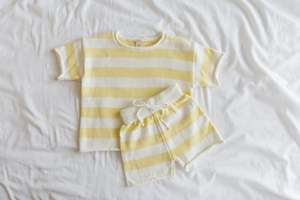 Knit Wear: Knit Set - Butter Yellow