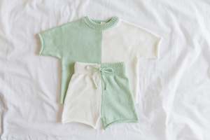 Knit Set - Sea green