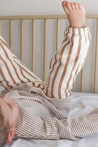 Fleece Pants - Biscuit Stripe