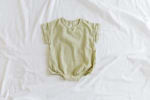 Muslin Romper - Tea Tree