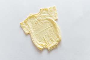 All In Ones: Muslin Romper - Butter Yellow
