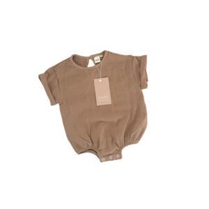 Muslin Romper - Hazelnut