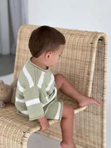 Knit Set - Sage Stripe (Pre-Order)